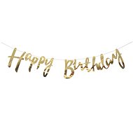 Birthday garland - happy birthday - gold, 150 cm - Garland