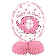 Dekorácia na stôl „baby shower" tehotenský večierok – dievča/girl 4 ks, 15 cm - Párty doplnky