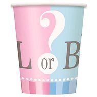 Gender reveal "girl or boy" cups - 270 ml - 8 pcs - Drinking Cup