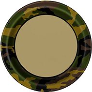 Plates camouflage - soldier - ARMY - 22 cm - 8 pcs - Set of Plates