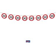 Garland birthday traffic sign 30, 12m - Garland
