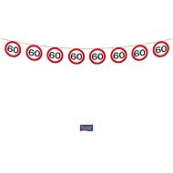 Garland birthday traffic sign 60, 12m - Garland