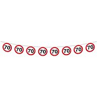 Garland birthday traffic sign 70, 12m - Garland