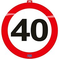 Traffic sign decoration 40, 47cm - Party Accessories