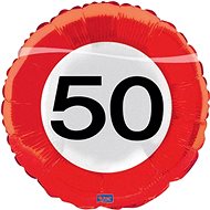 Balloon Foil Traffic Sign 50, 43cm - Balloons