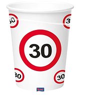 Traffic sign cups 30, 350ml 8pcs/pack - Drinking Cup
