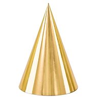 Party hats gold - 16 cm - 6 pcs - Party Hats