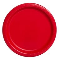 Red plates 22 cm - 8 pcs - Plate