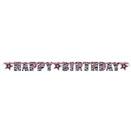 Garland happy birthday - zebra - 160 cm - Garland