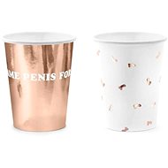 Rose gold cups, 220ml, 6 pcs - Drinking Cup