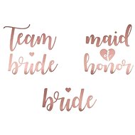 Temporary tattoos - pink gold/rosegold - bachelorette party - 13 pcs - Temporary Tattoo