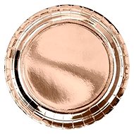 Paper Plates, Rose Gold  23cm, 6 pcs - Set of Plates