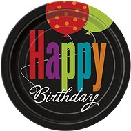 Plates - happy birthday - 8 pcs / 17,5cm - Plate