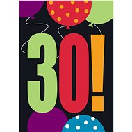 Invitations - happy birthday - 8 pcs - 30. Years - Party Accessories