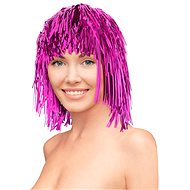 Foil wig pink - Wig