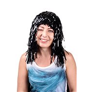 Black foil wig - Wig