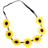 Headband Flowers - Yellow Flower - Hippy - Costume Accessory