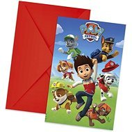 Invitations with envelopes paw patrol - paw patrol, 6 pcs - Party Accessories