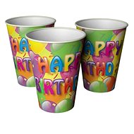 Happy birthday cups - 200 ml - 8 pcs - Drinking Cup
