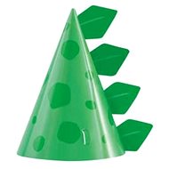 Party hats green - dinosaur - 8 pcs - Party Hats