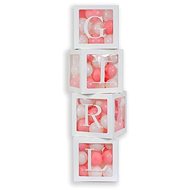 Decorative boxes for balloons girl / 4 pcs - Box