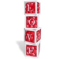 Decorative boxes for love balloons - Valentine' s Day - 4 pcs - Box