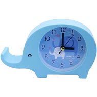 Analogue Alarm Clock, Elephant Design, Blue - Alarm Clock