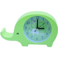 Analog Alarm Clock, Elephant Design, Green - Alarm Clock
