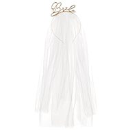 Party Headdress Bride with White Veil - Costume Accessory