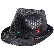 Party Hat, Black with Sequins - Costume Accessory
