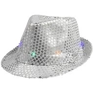 Party Hat, Silver with Sequins - Costume Accessory