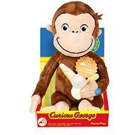 Curious George with banana and sound - Plyšová hračka
