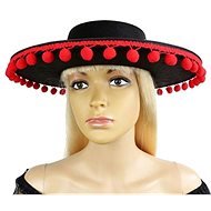 Klobúk sombrero s brmbolcami - Doplnok ku kostýmu