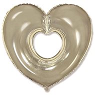 Silver Heart Foil Balloon 90cm - Balloons