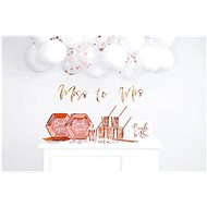 Party box rose gold (rosegold) - 60 pcs - bride to be (future bride) - farewell to freedom - Party Accessories