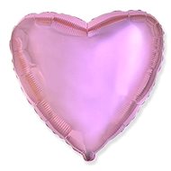 Foil Balloon 45cm Heart Light Pink Metallic - Valentine / Wedding - Balloons