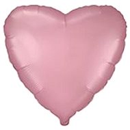 Foil Balloon 45cm Heart Pastel Pink - Valentine / Wedding - Balloons