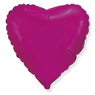 Foil Balloon 45cm Heart Dark Pink Fuchsia - Valentine's Day / Wedding - Balloons