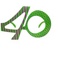 40th Birthday Party Glasses - Party Accessories