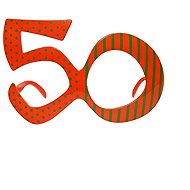 50s Birthday Party Glasses - Costume Accessory