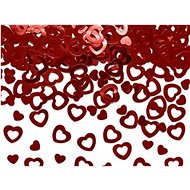 Metallic Confetti Hearts on the Table, Red 15g - Wedding / Valentine - Confetti