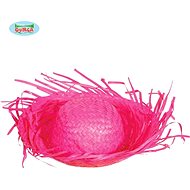 Straw Hat - Pink - Costume Accessory