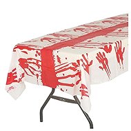 Tablecloth with bloody hands motif - halloween - 135 cm x 270 cm - Tablecloth