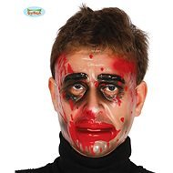 Maska plast priehľadná horor – muž – halloween - Karnevalová maska