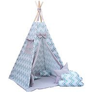 BabyTýpka Teepee Zigzag, Mint Grey - Tent for Children