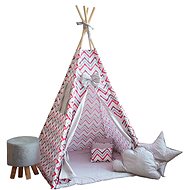 BabyTýpka Zigzag Tieepee, Red/Grey - Tent for Children