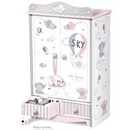 Decuevas 54035 Wooden Wardrobe for Dolls with Drawers and Accessories Sky 2019 - Doll Furniture