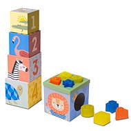 Taf Toys Set of Savanna Cubes and Shapes - Picture Blocks