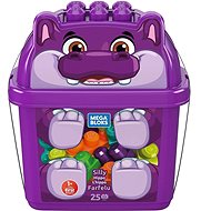 Mega Bloks bucket with blocks - Hippo - Building Set