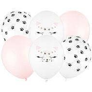 Set of Latex Balloons - Cat Motif - 30cm - 6 pcs - Balloons